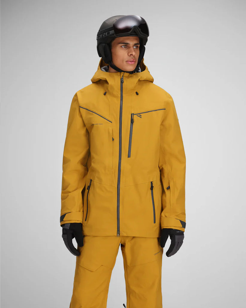 Obermeyer Men's Foraker Shell Jacket-Burnt Honey-Killington Sports