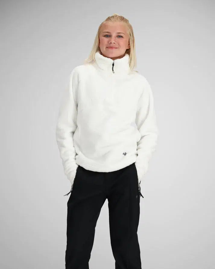 Obermeyer Teen Furry Fleece Top-White-Killington Sports