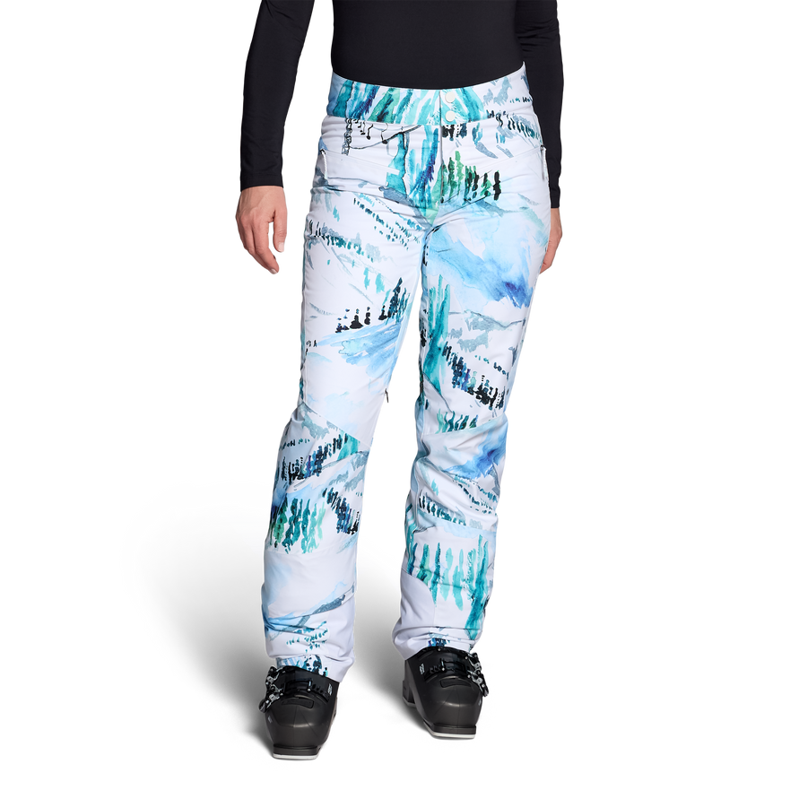 Obermeyer Women's Bliss Print Pant-Silver Queen-Killington Sports