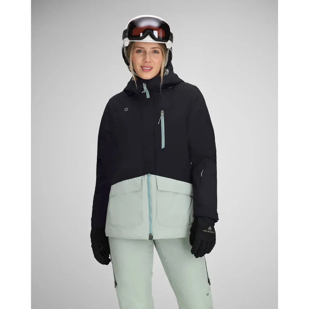 Obermeyer Women's First Tracks Jacket-Black-Killington Sports