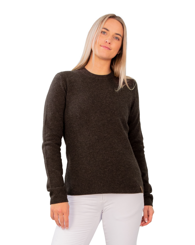 Obermeyer Women's Rayna Crewneck Sweater-Leather-Killington Sports