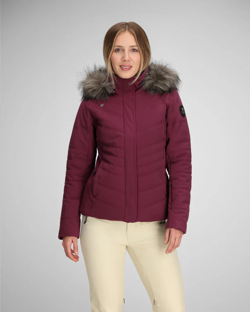 Obermeyer Women's Tuscany Ellte Jacket-Cabernet-Killington Sports