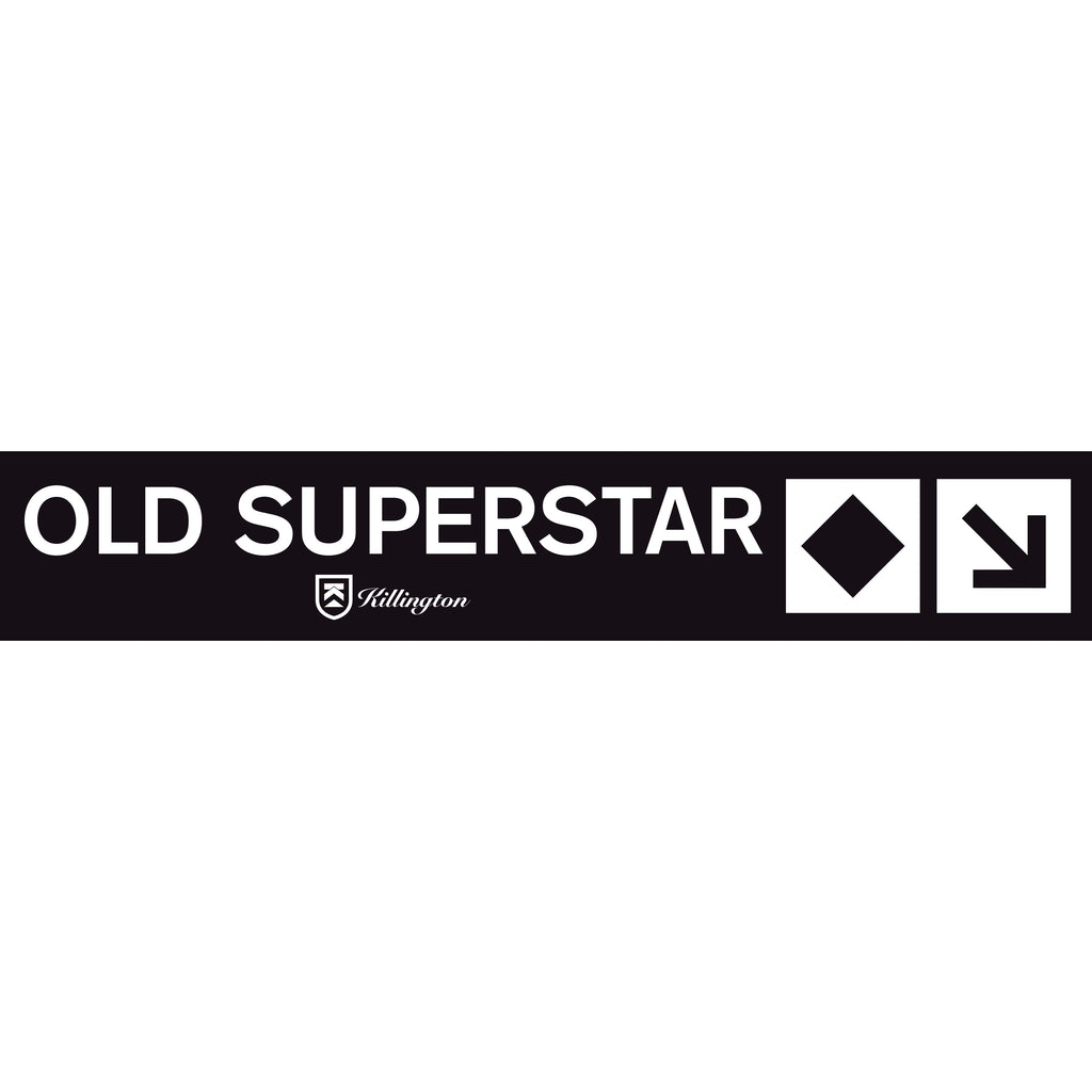 Old Superstar Trail Sign-Killington Sports