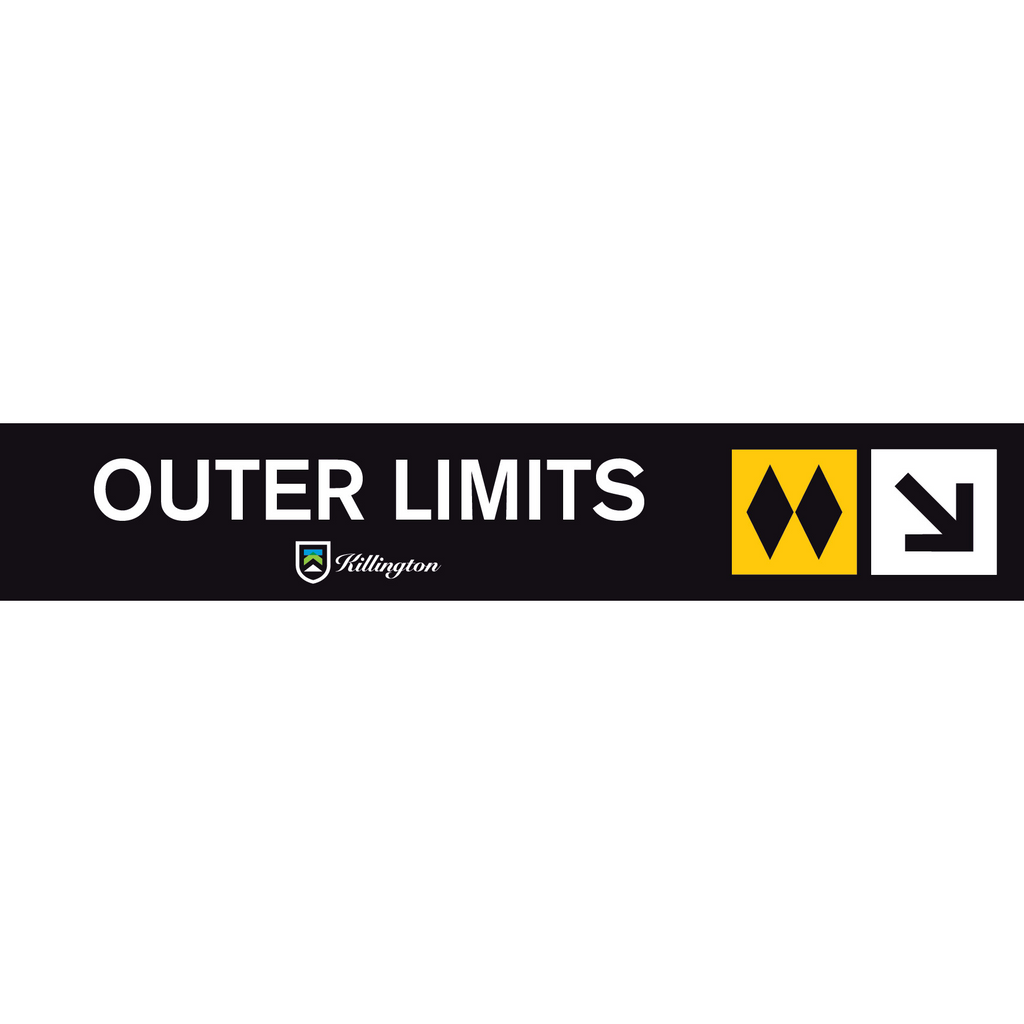Outer Limits Trail Sign-Killington Logo-Killington Sports