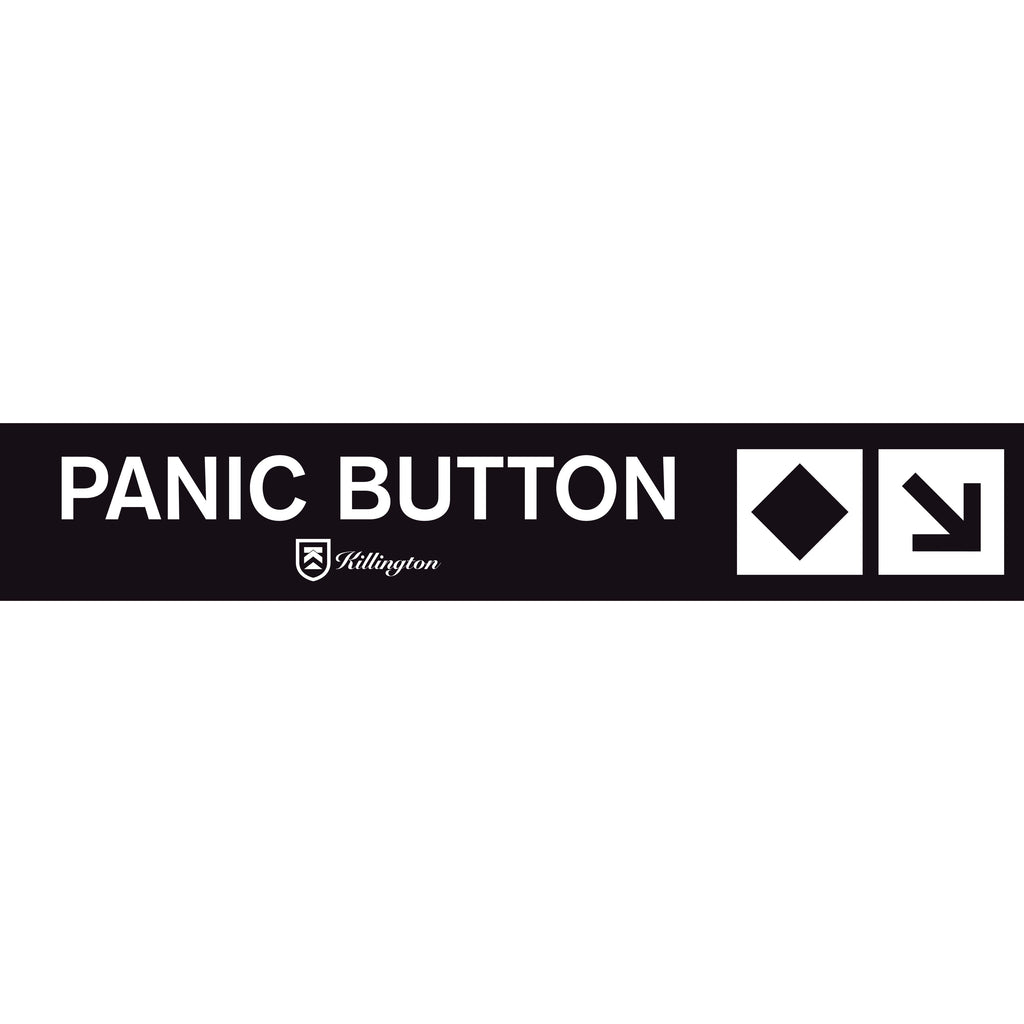 Panic Button Trail Sign-Killington Sports