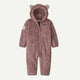 Patagonia Baby Furry Friends Fleece Bunting-Curious Seal Patch: Moonrise Taupe-Killington Sports