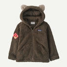 Patagonia Baby Furry Friends Fleece Hoody-Amanita Rita Patch: Marlow Brown-Killington Sports