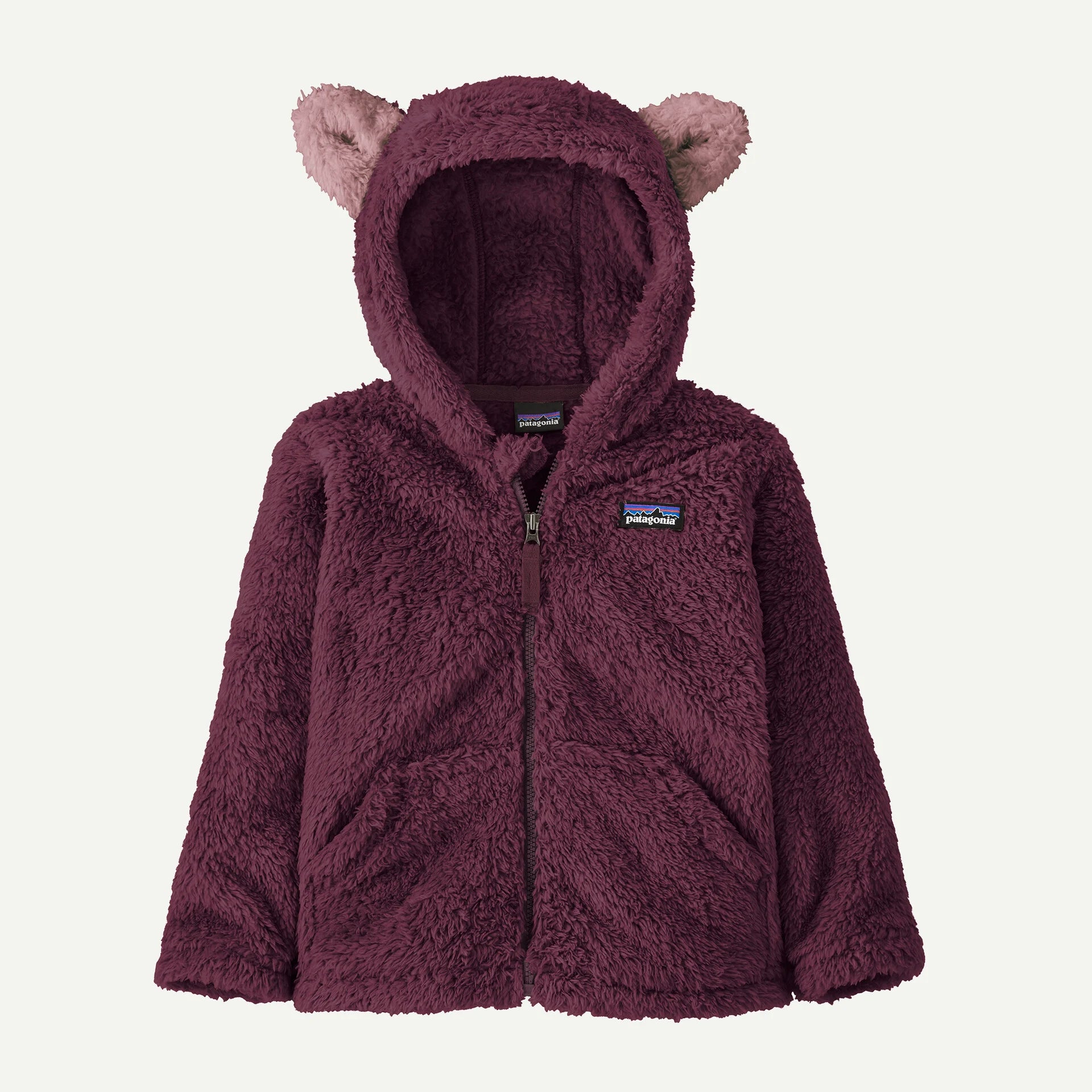 Patagonia Baby Furry Friends Fleece Hoody-Berry Fig-Killington Sports