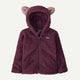 Patagonia Baby Furry Friends Fleece Hoody-Berry Fig-Killington Sports