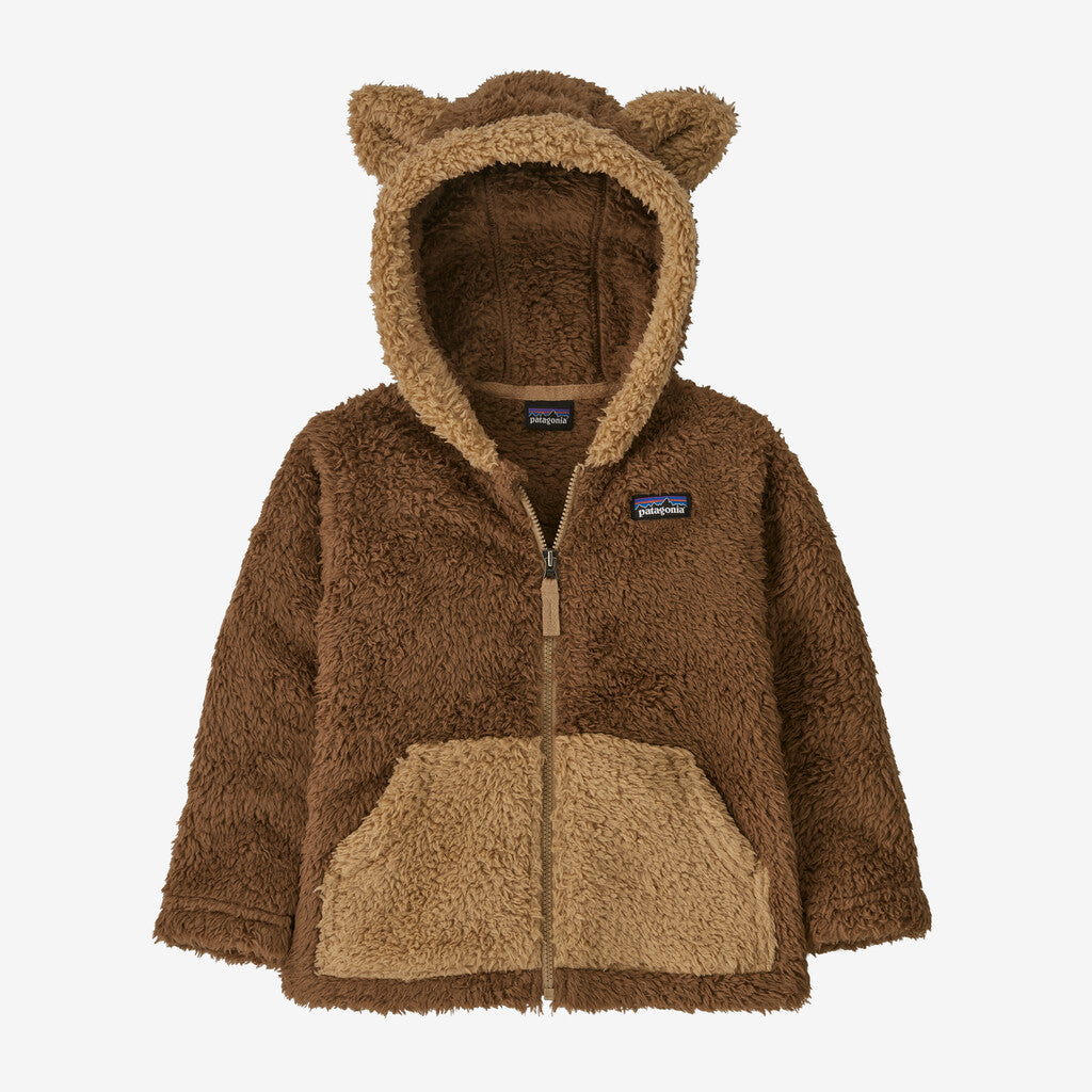 Patagonia Baby Furry Friends Fleece Hoody-Moose Brown-Killington Sports