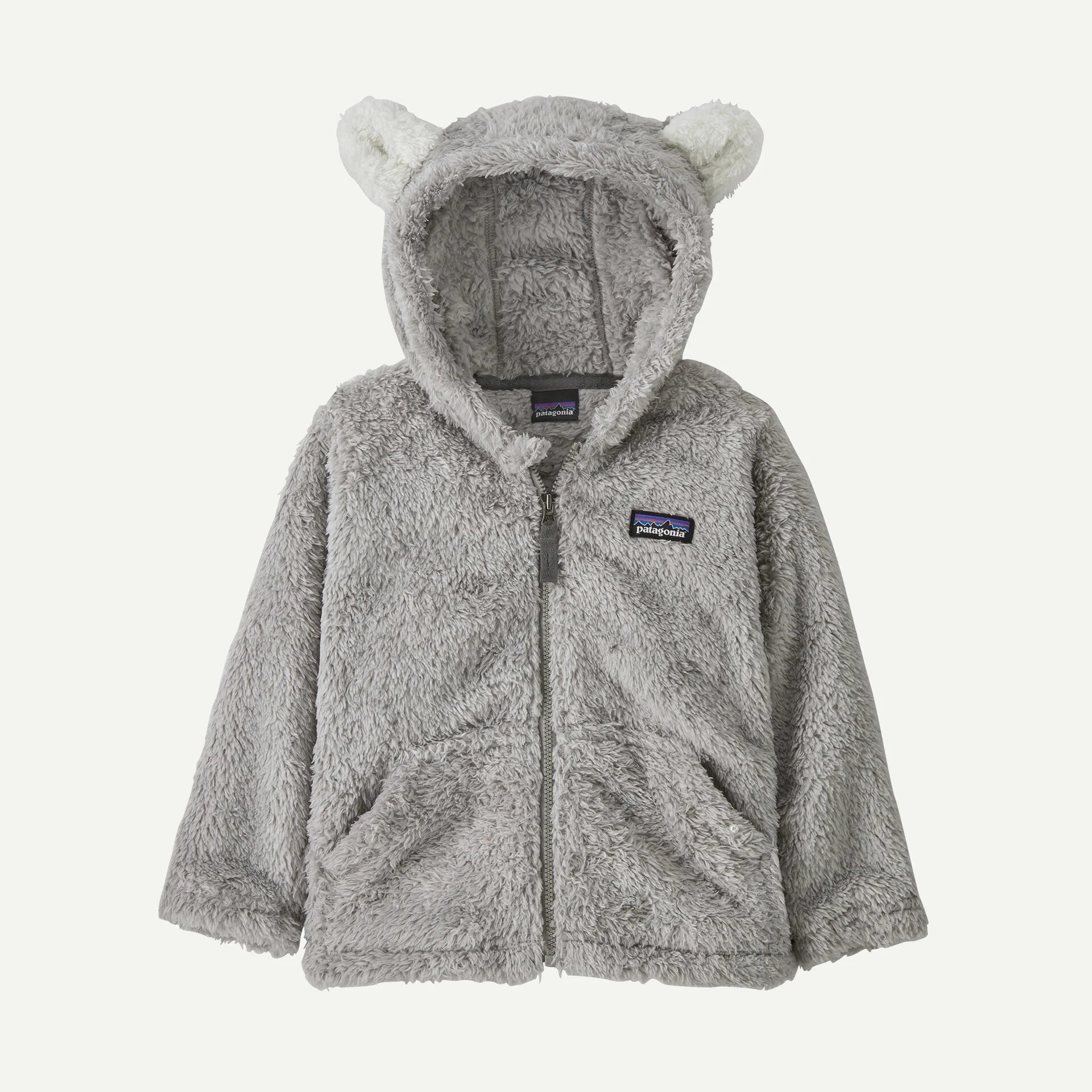 Patagonia Baby Furry Friends Fleece Hoody-Salt Grey-Killington Sports