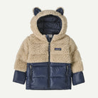 Patagonia Baby Hi-Loft Furry Friends Jacket-New Navy w/Dark Natural-Killington Sports
