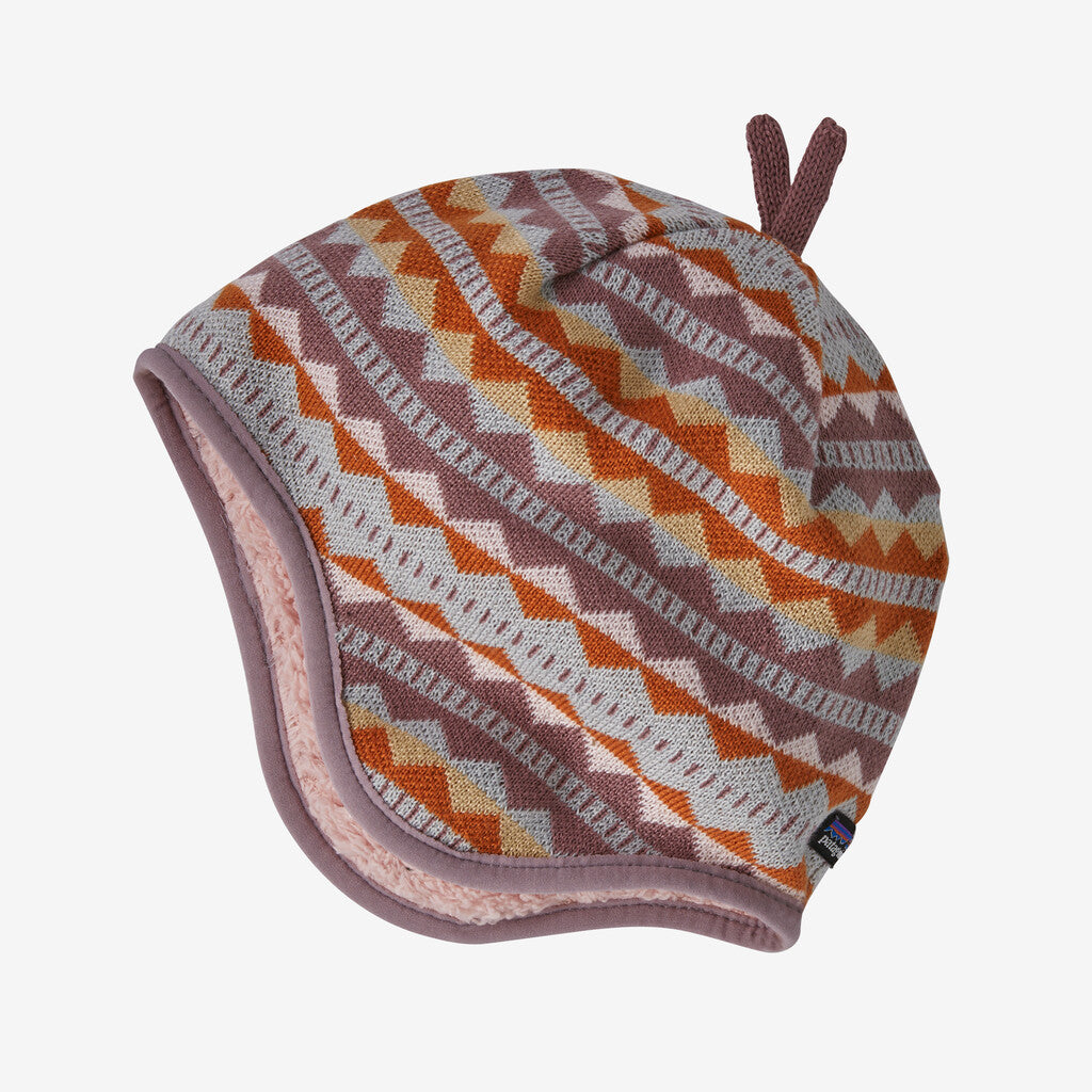 Patagonia Baby Reversible Beanie-Diamond Stripe: Vessel Blue-Killington Sports