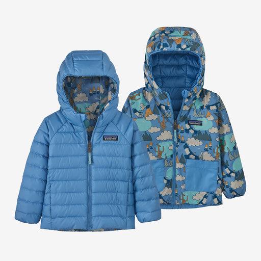 Patagonia Baby Reversible Down Sweater Hoody-Andean Song: Blue Bird-Killington Sports