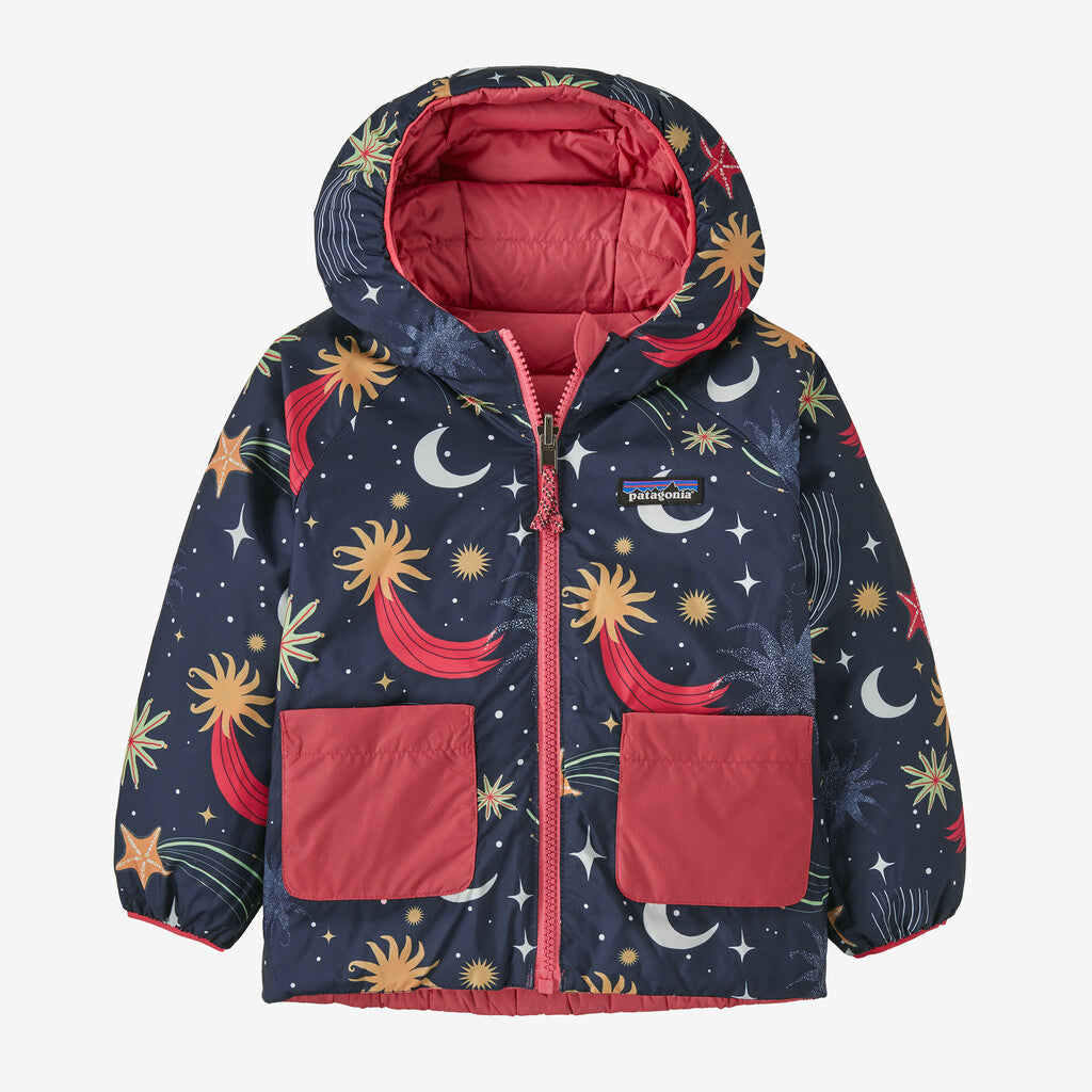 Patagonia Baby Reversible Down Sweater™ Hoody-Cosmic Sea: New Navy-Killington Sports