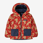 Patagonia Baby Reversible Down Sweater™ Hoody-Fox Chase: Madder Red-Killington Sports