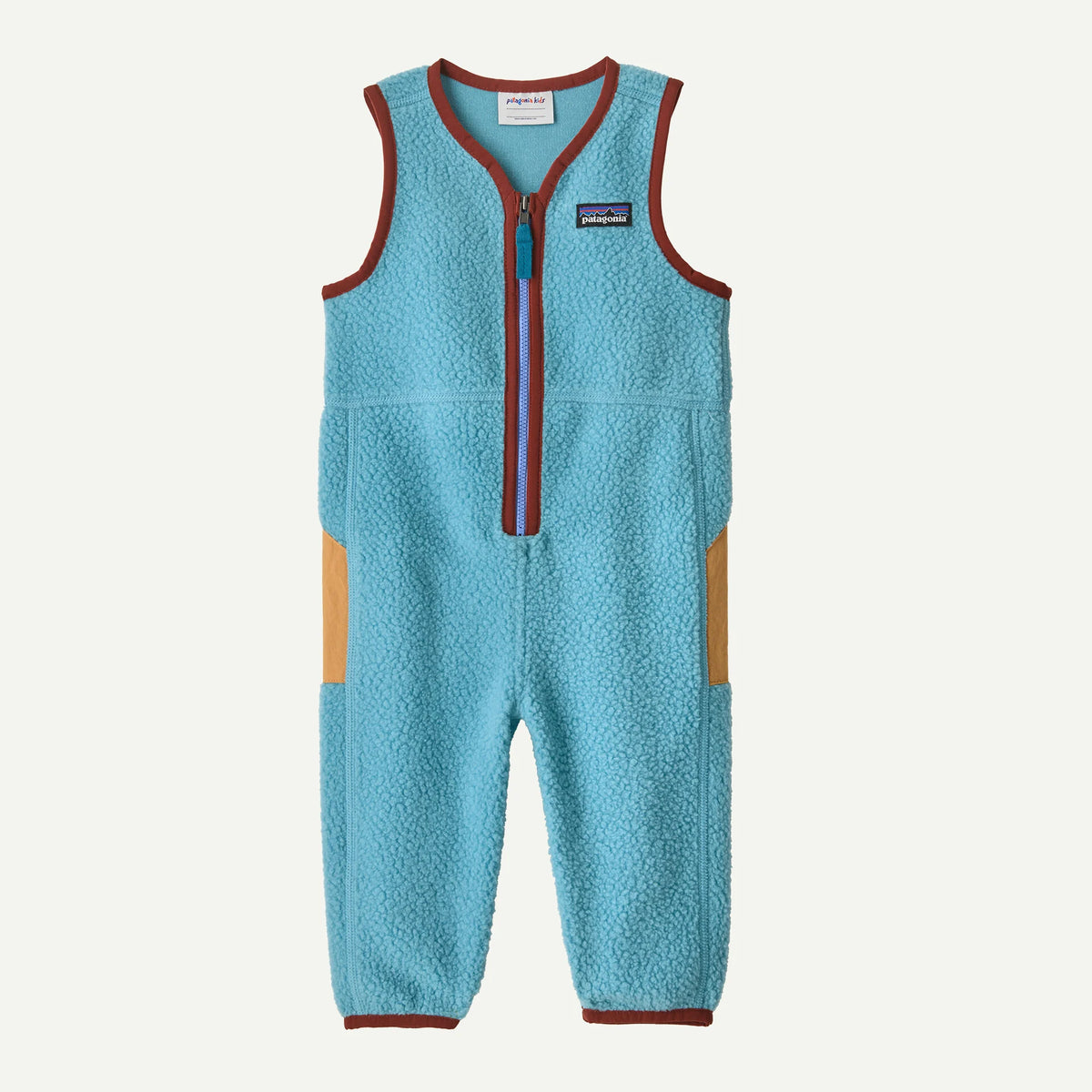 Patagonia Infant Shearling Overalls-Snowmelt Blue-Killington Sports
