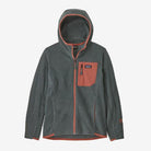 Patagonia Kids' R1® Air Full-Zip Hoody-Nouveau Green-Killington Sports