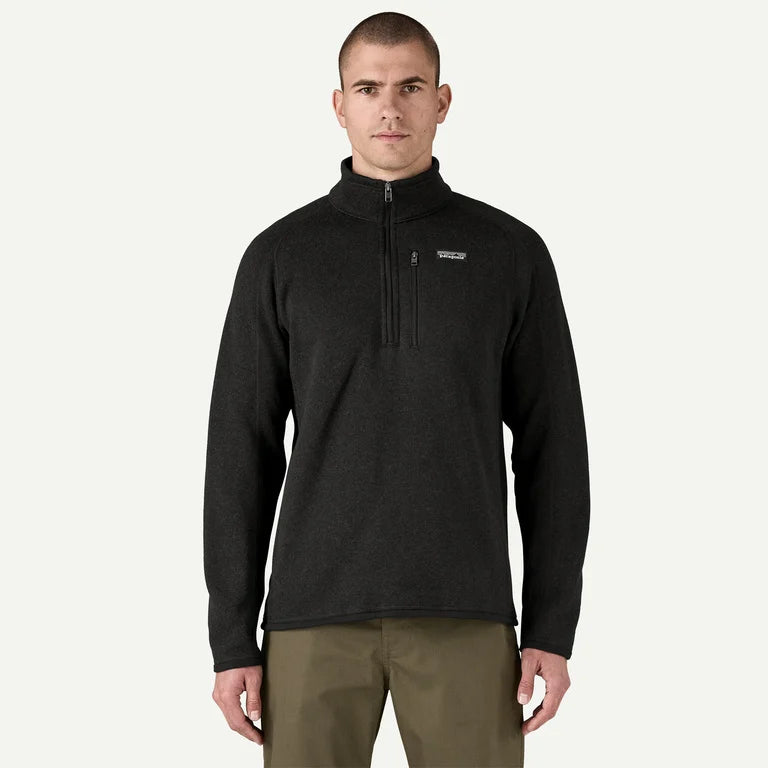 Patagonia Men's Better Sweater® 1/4-Zip Fleece-Black-Killington Sports