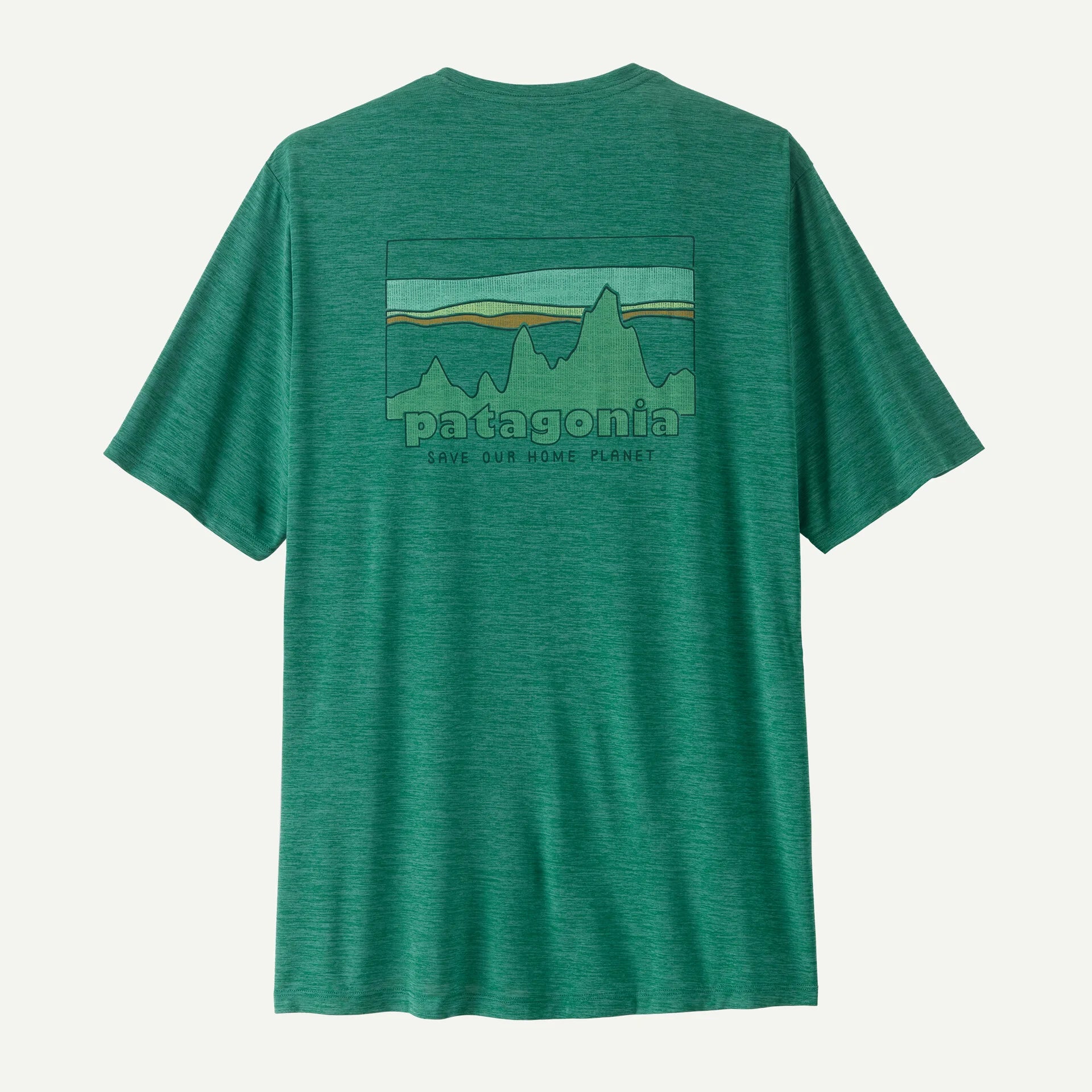 Patagonia Men's Capilene® Cool Daily Shirt - '73 Skyline-Gem Green - Light Gem Green X-Dye-Killington Sports