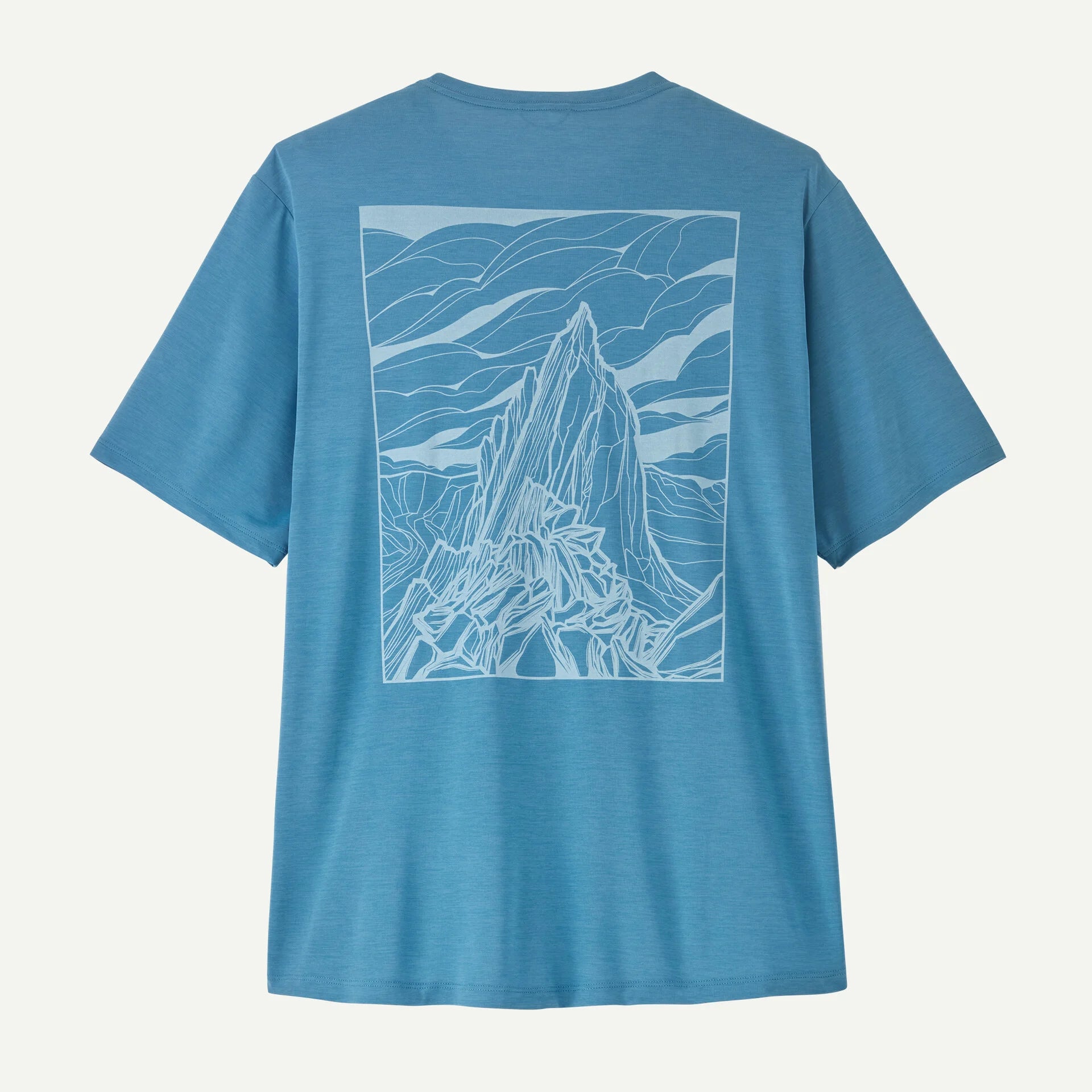 Patagonia Men's Capilene® Cool Daily Shirt - Cloud Crag-Shore Blue - Light Shore Blue X-Dye-Killington Sports