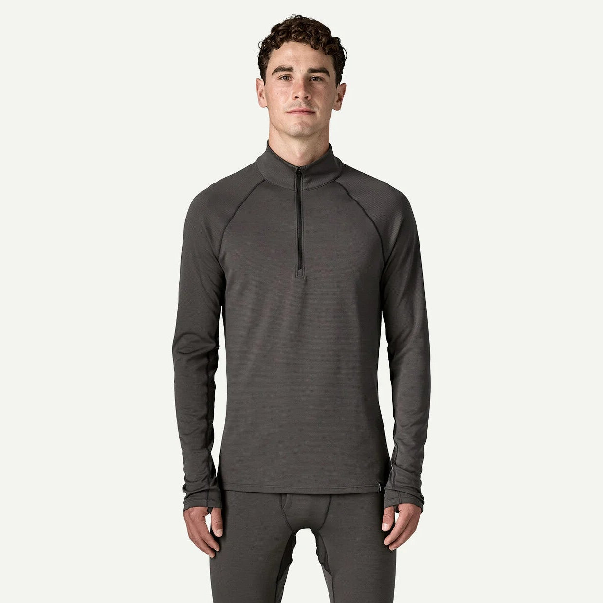 Patagonia Men's Capilene® Midweight Zip-Neck Pullover-Ink Black-Killington Sports