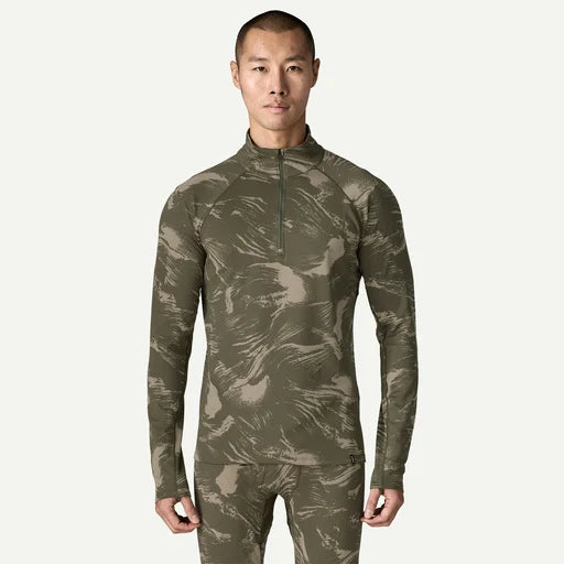 Patagonia Men's Capilene® Midweight Zip-Neck Pullover-Polar Breeze: Basin Green-Killington Sports