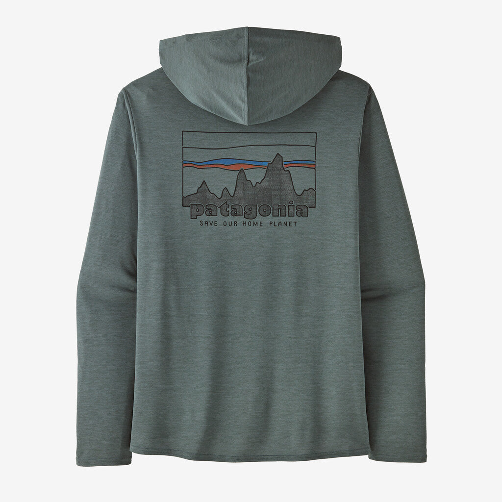 Patagonia Men's Capilene® Cool Daily Graphic Hoody-'73 Skyline: Nouveau Green X-Dye-Killington Sports