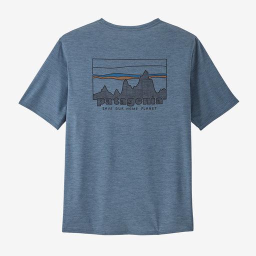 Patagonia Men's Capilene® Cool Daily Graphic Shirt-'73 Skyline: Utility Blue X-Dye-Killington Sports