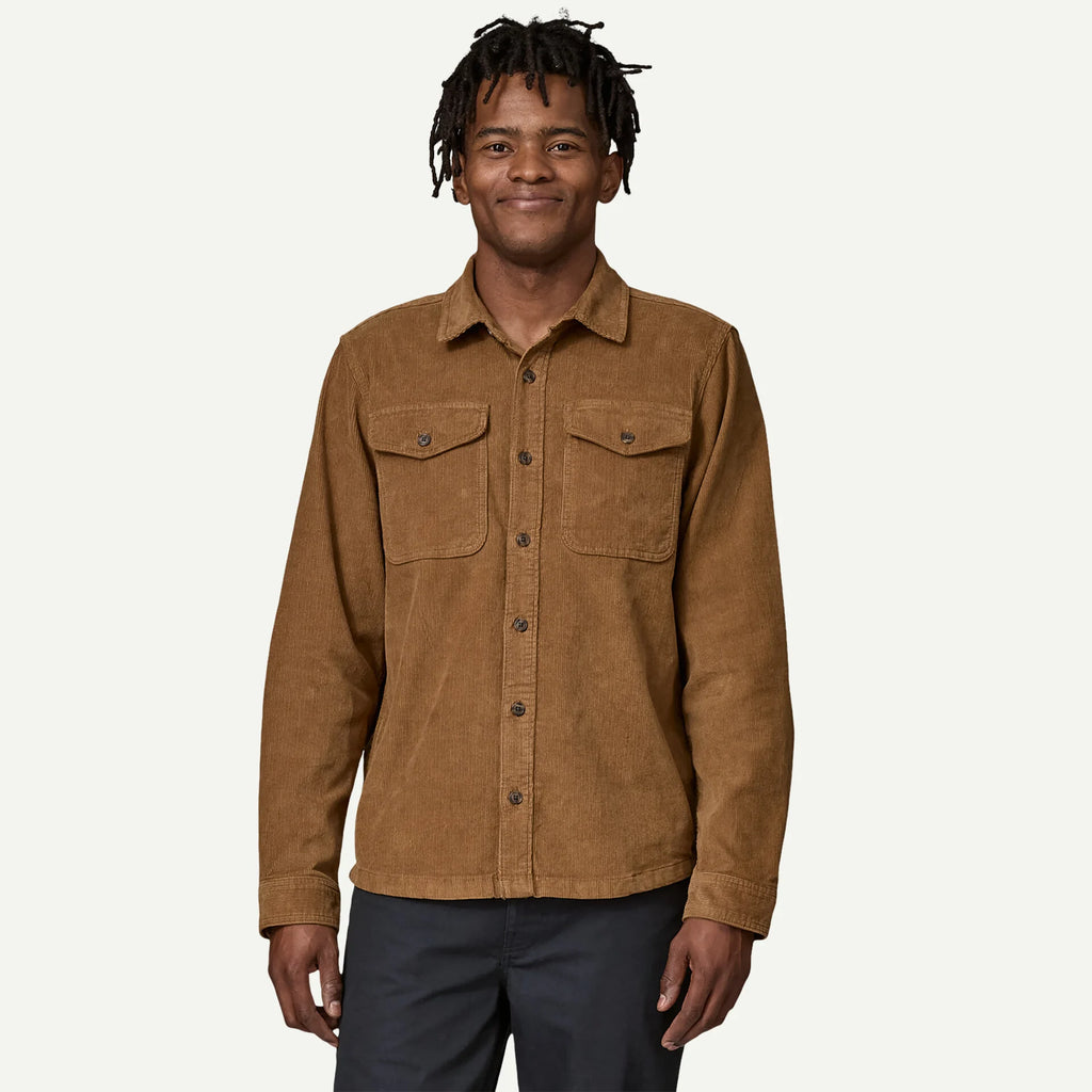 Patagonia Men's Corduroy Shirt-Coriander Brown-Killington Sports