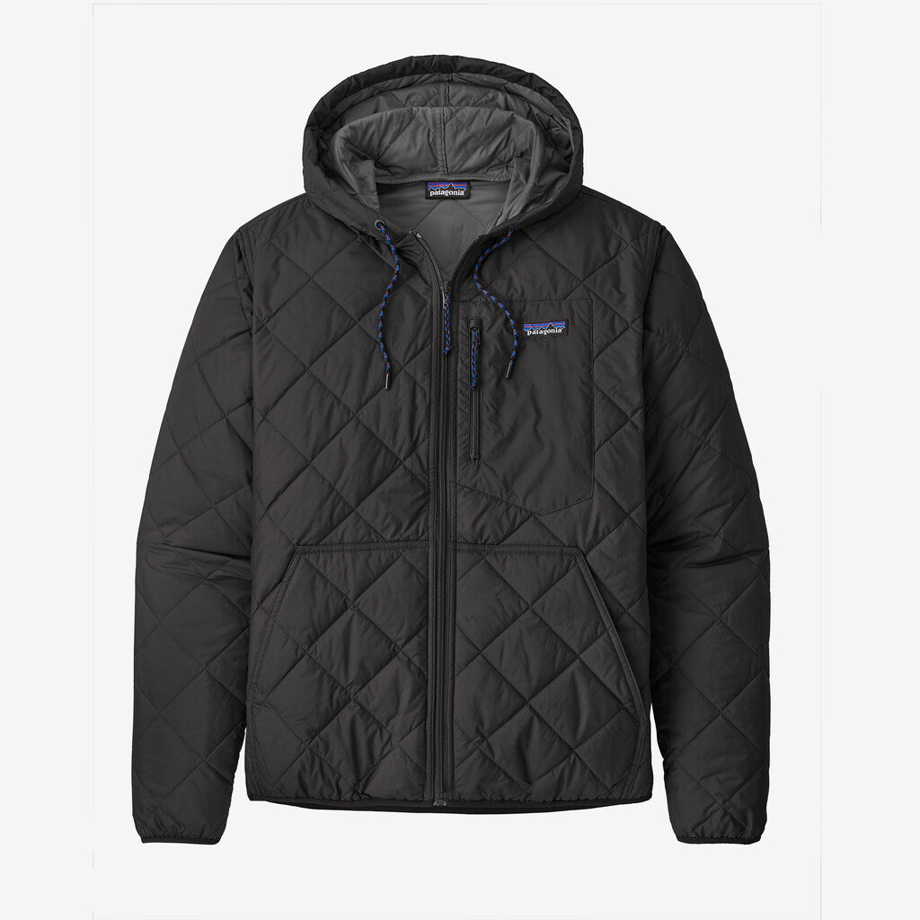 Patagonia Men's Diamond Quilted Bomber Hoody-Black-Killington Sports