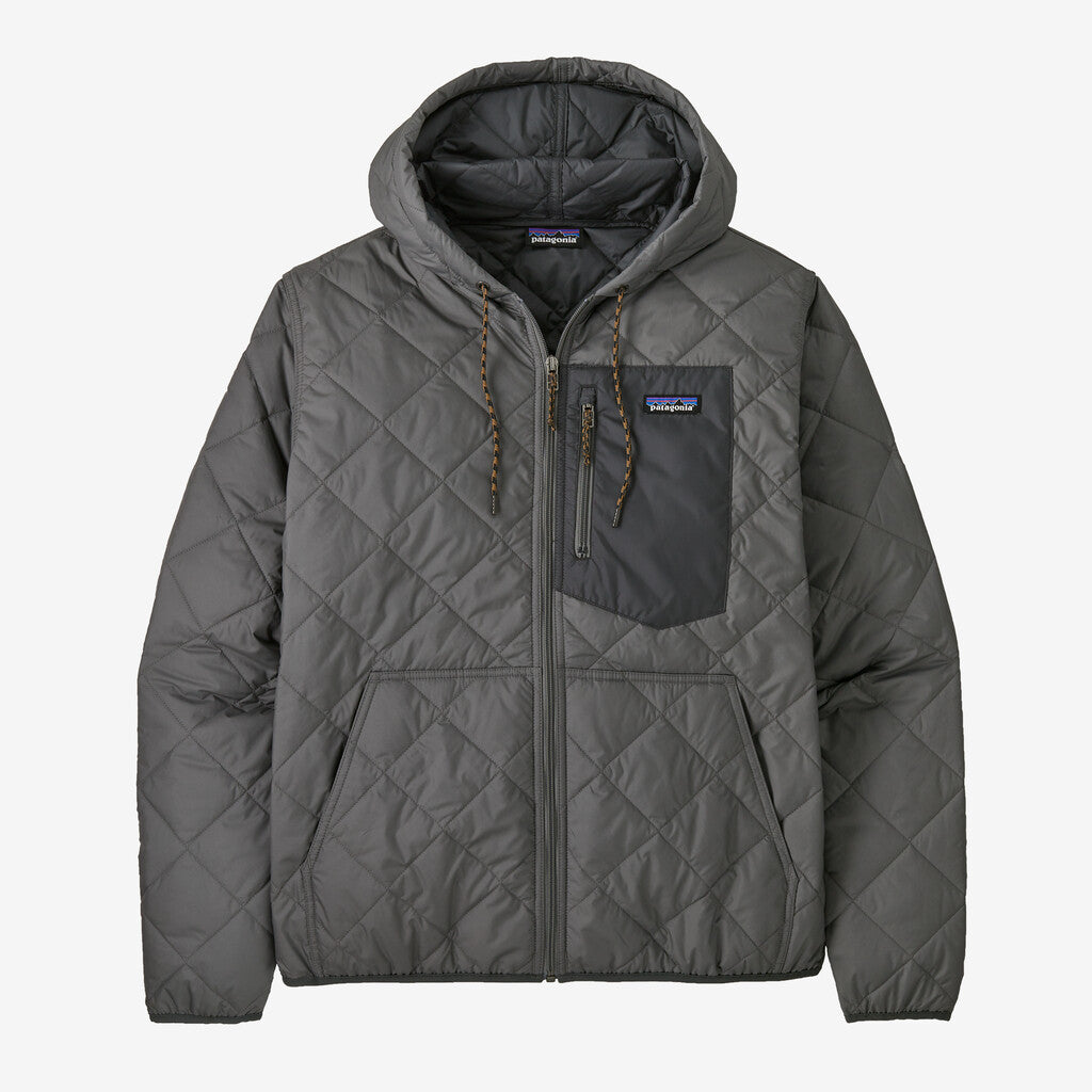 Patagonia Men's Diamond Quilted Bomber Hoody-Noble Grey-Killington Sports