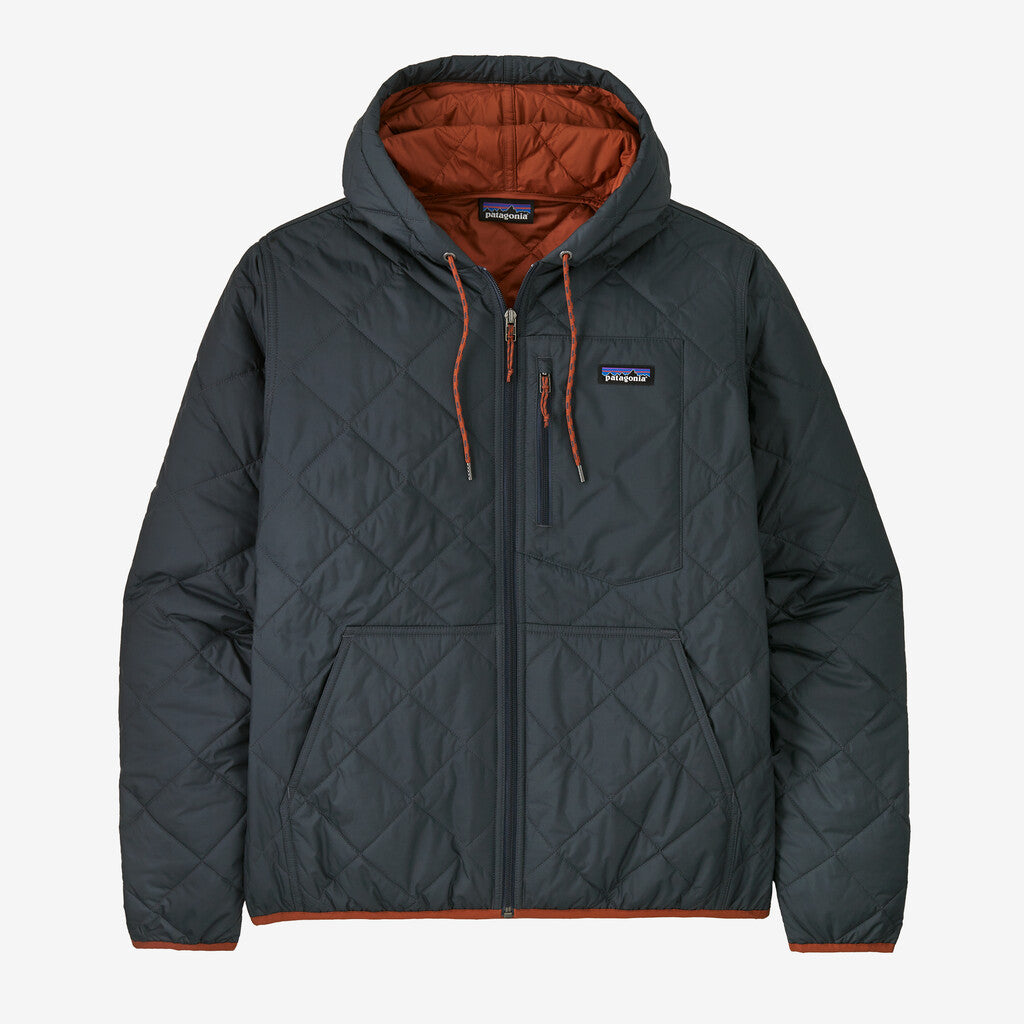 Patagonia Men's Diamond Quilted Bomber Hoody-Smolder Blue-Killington Sports