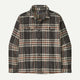 Patagonia Men's Fjord Flannel Shirt-Catch: Ink Black-Killington Sports