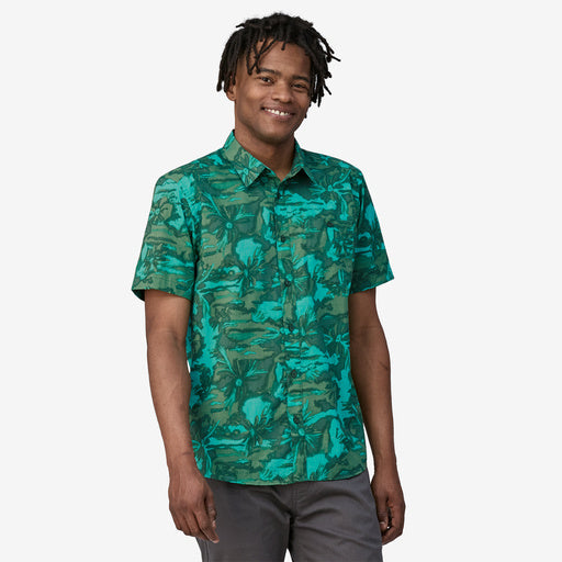 Patagonia Men's Go-To Shirt-Cliffs and Waves: Conifer Green-Killington Sports