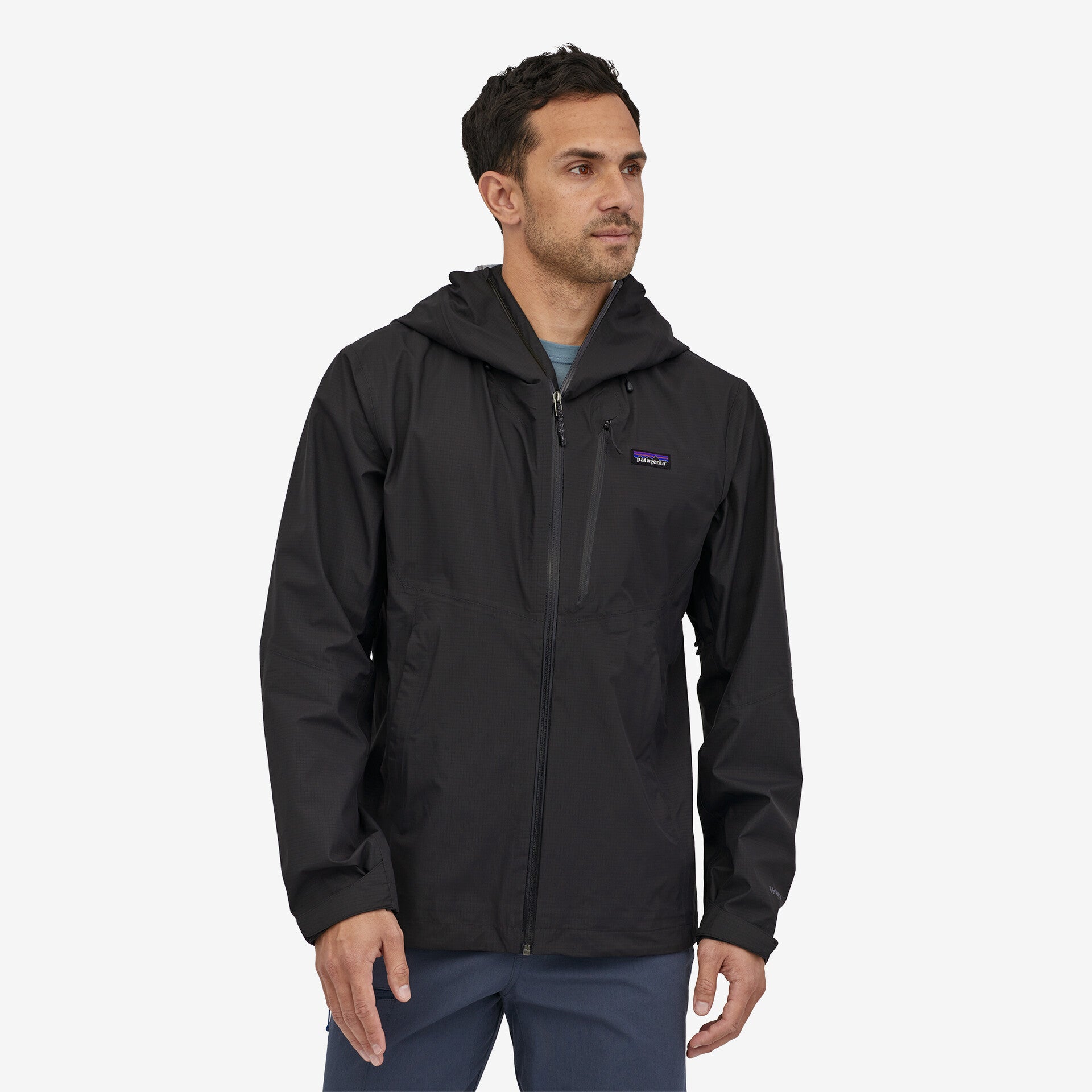 Patagonia Men's Granite Crest Rain Jacket-Black-Killington Sports