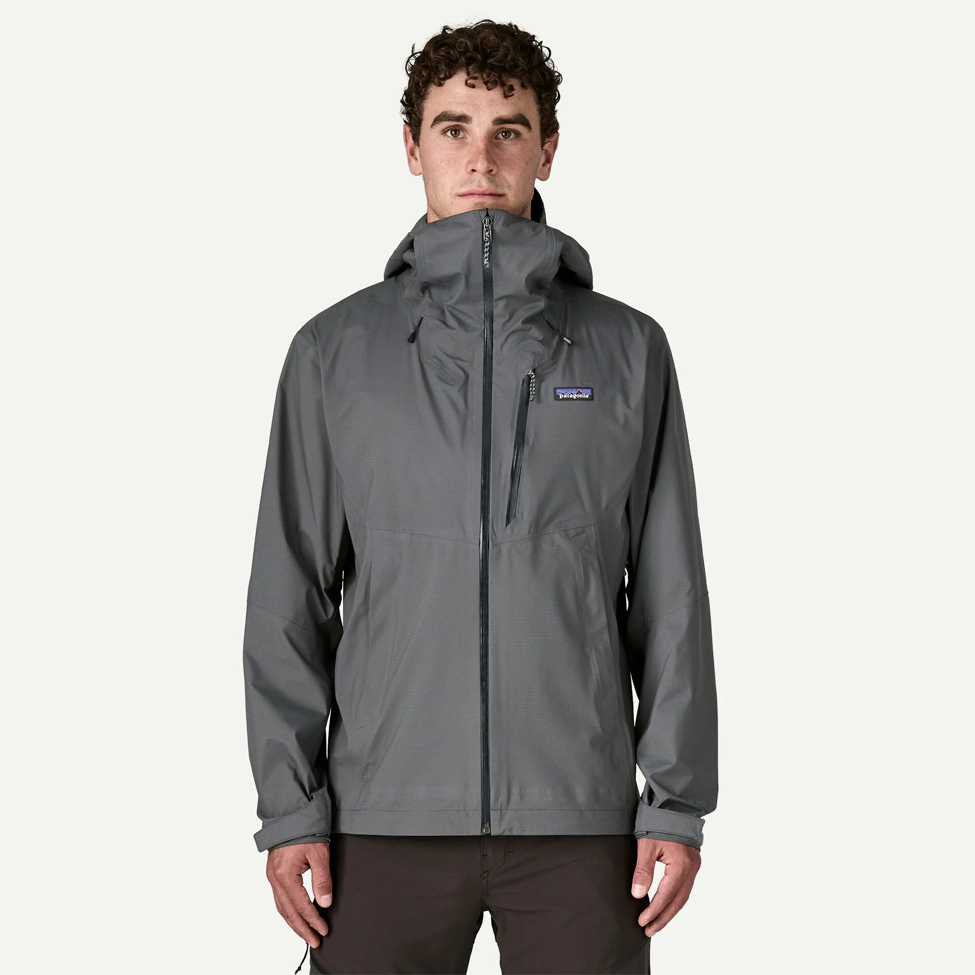 Patagonia Men's Granite Crest Rain Jacket-Forge Grey w/Black-Killington Sports