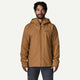 Patagonia Men's Insulated Boulder Fork Rain Jacket-Deer Brown-Killington Sports