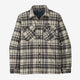 Patagonia Men's Insulated Organic Cotton Midweight Fjord Flannel Shirt-Ice Caps: Smolder Blue-Killington Sports