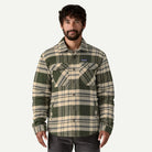 Patagonia Men's Lightweight Insulated Fjord Flannel Shirt-Ashore: Old Growth Green-Killington Sports