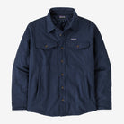 Patagonia Men's Lightweight Insulated Fjord Flannel Shirt-New Navy-Killington Sports