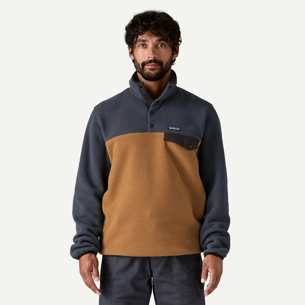 Patagonia Men's Lightweight Synchilla® Snap-T® Fleece Pullover-Deer Brown-Killington Sports