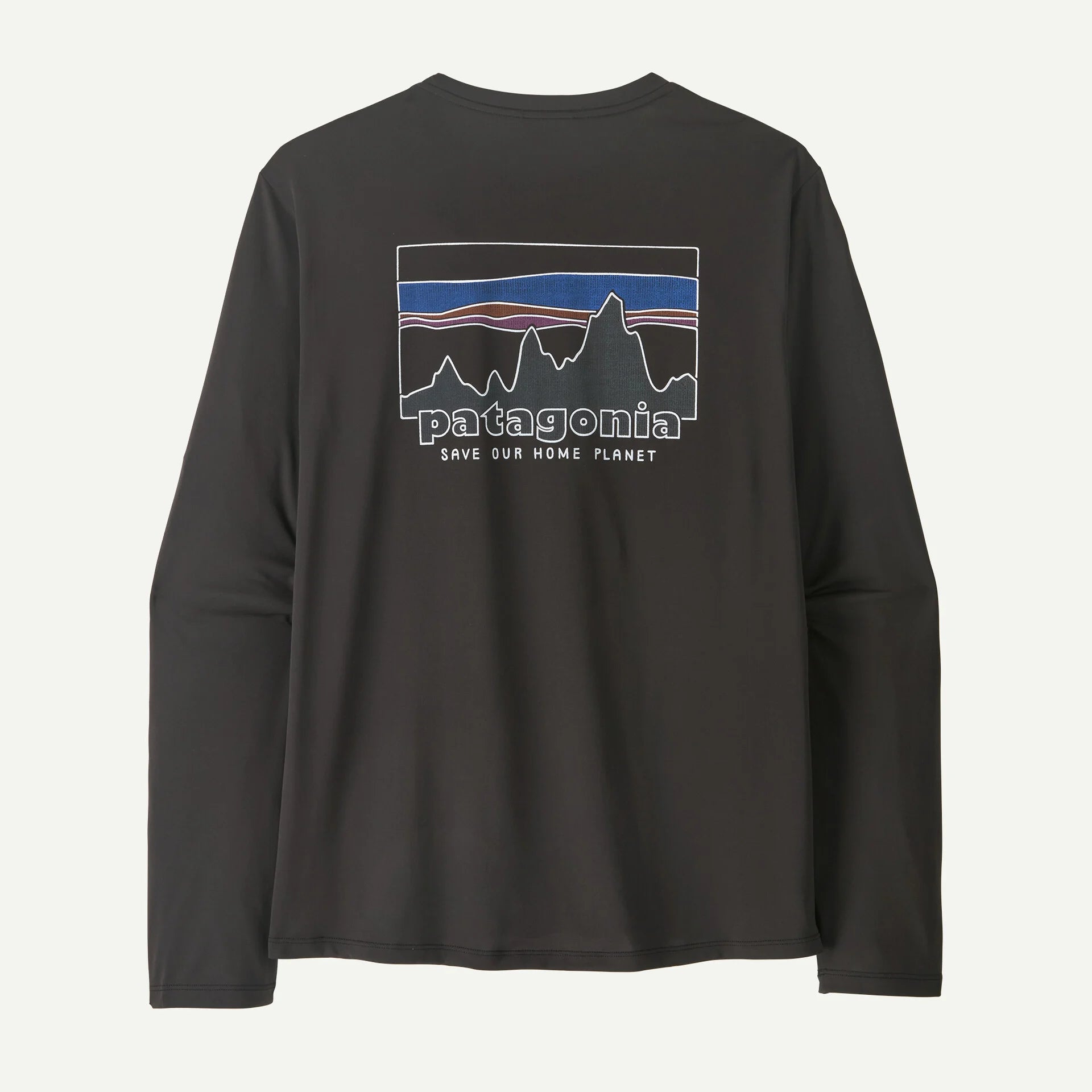 Patagonia Men's Long-Sleeved Capilene® Cool Daily Shirt - '73 Skyline-Black-Killington Sports