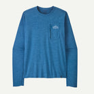 Patagonia Men's Long-Sleeved Capilene® Cool Sun Shirt - Cloud Crag Crest-Aquatic Blue - Light Aquatic Blue X-Dye-Killington Sports