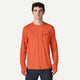 Patagonia Men's Long-Sleeved Capilene® Cool Sun Shirt - Cloud Crag Crest-Coal Orange - Light Coal Orange X-Dye-Killington Sports