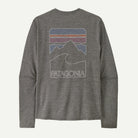 Patagonia Men's Long-Sleeved Capilene® Cool Sun Shirt - Peak Visions-Forge Grey - Noble Grey X-Dye-Killington Sports
