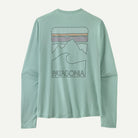 Patagonia Men's Long-Sleeved Capilene® Cool Sun Shirt - Peak Visions-Thermal Blue - Thin Ice X-Dye-Killington Sports