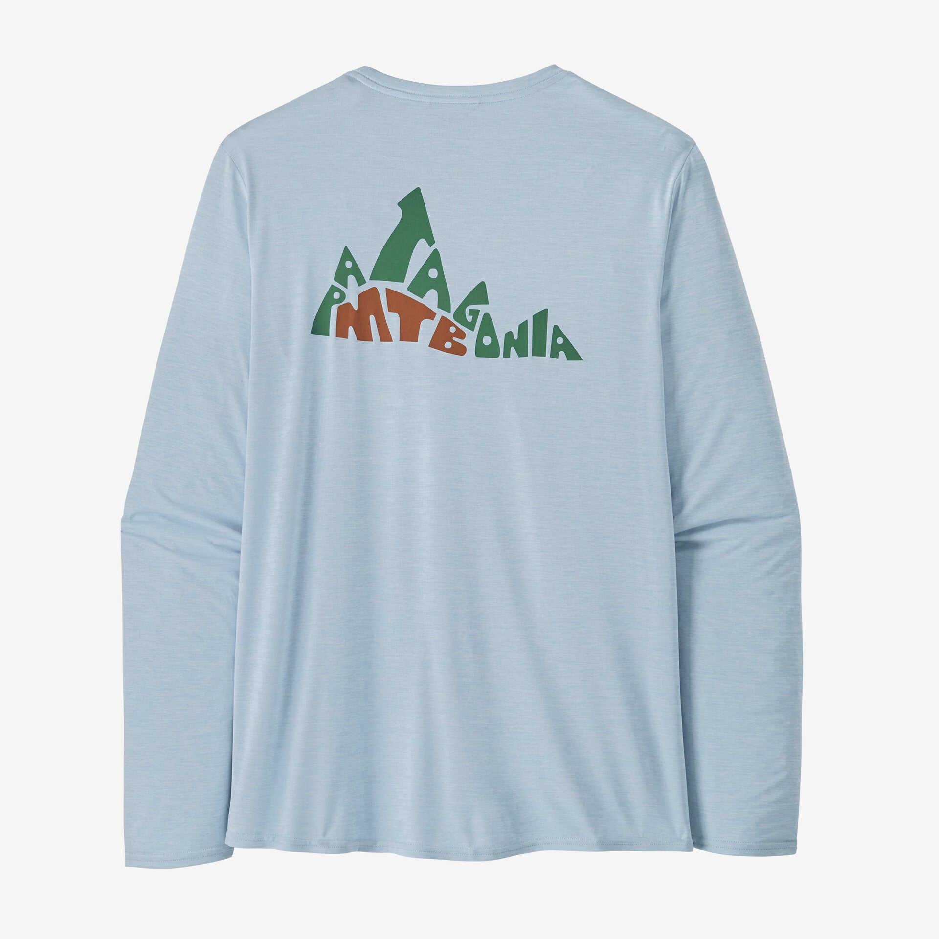 Patagonia Men's Long-Sleeved Capilene® Cool Daily Graphic Shirt - Lands-Berm Logo: Fleck Blue-Killington Sports