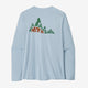Patagonia Men's Long-Sleeved Capilene® Cool Daily Graphic Shirt - Lands-Berm Logo: Fleck Blue-Killington Sports