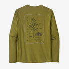 Patagonia Men's Long-Sleeved Capilene® Cool Daily Graphic Shirt - Lands-Clean Climb Roots: Graze Green X-Dye-Killington Sports